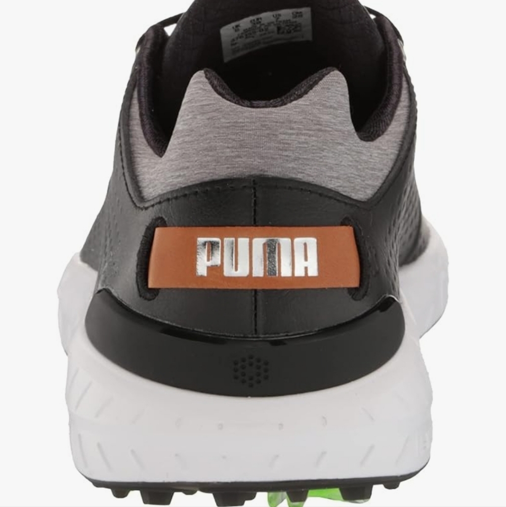 pumagolf Men's Ignite Articulate Leather Golf Shoe, Puma Black-Puma Silver 8 New - Picture 4 of 8